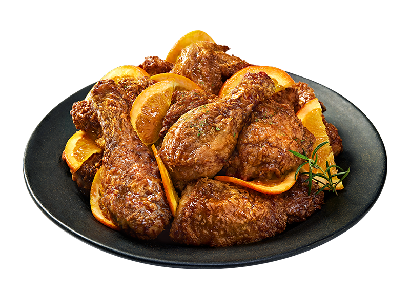 조청오렌지치킨