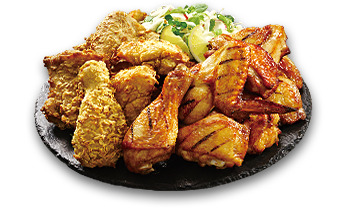 Half crispy bake and half original roast